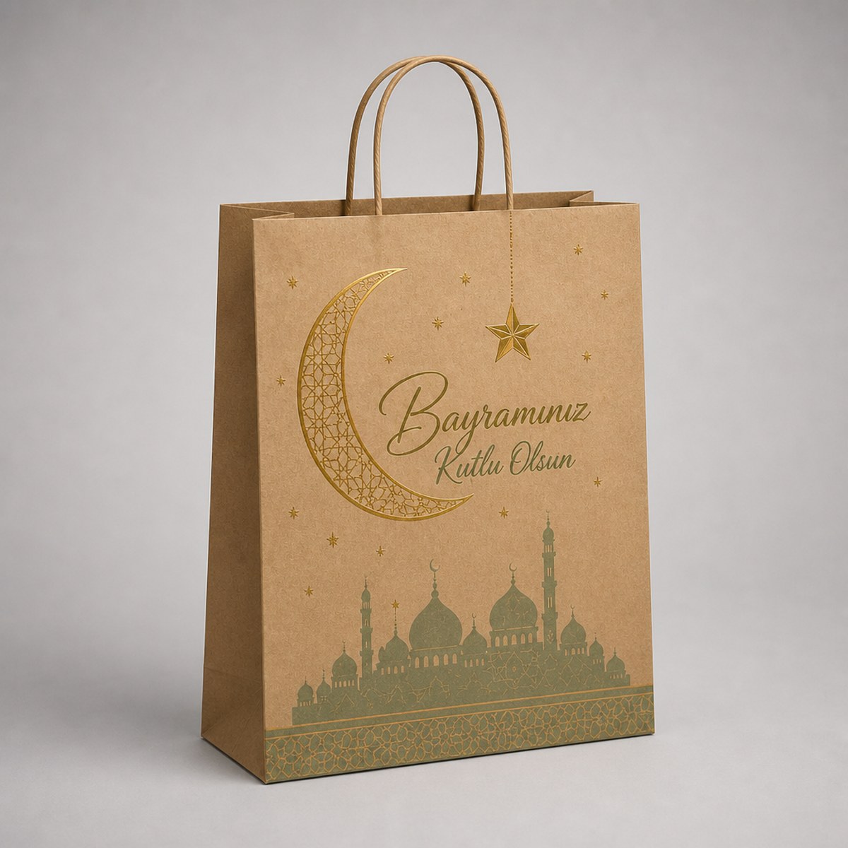 Bayram Saplı Poşet (Hazır Baskılı)