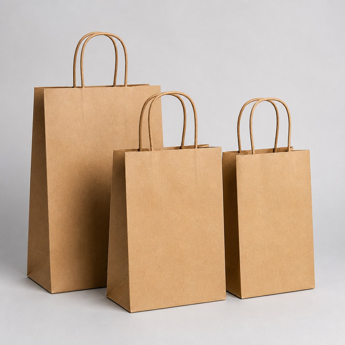Burgu Saplı Kraft Çanta 34x22x36 (10000 Adet)