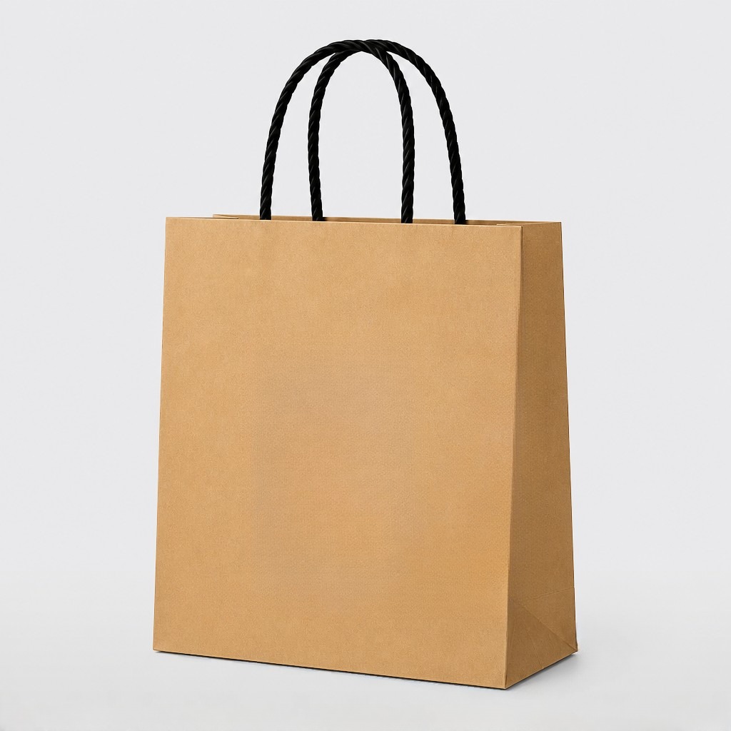 Burgu Saplı Kraft Çanta 34x22x36 (10000 Adet)